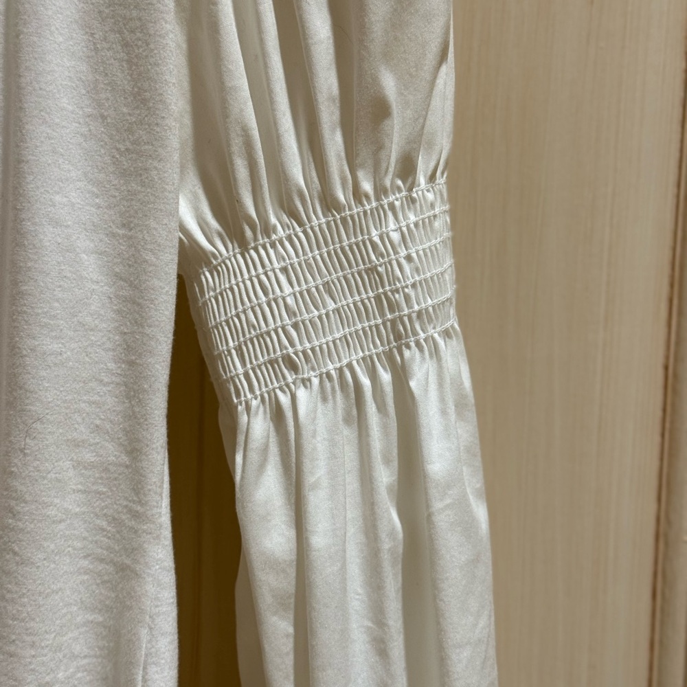 Cinq a Sept Ruffle V Neck Ruched Top - Picture 3 of 5